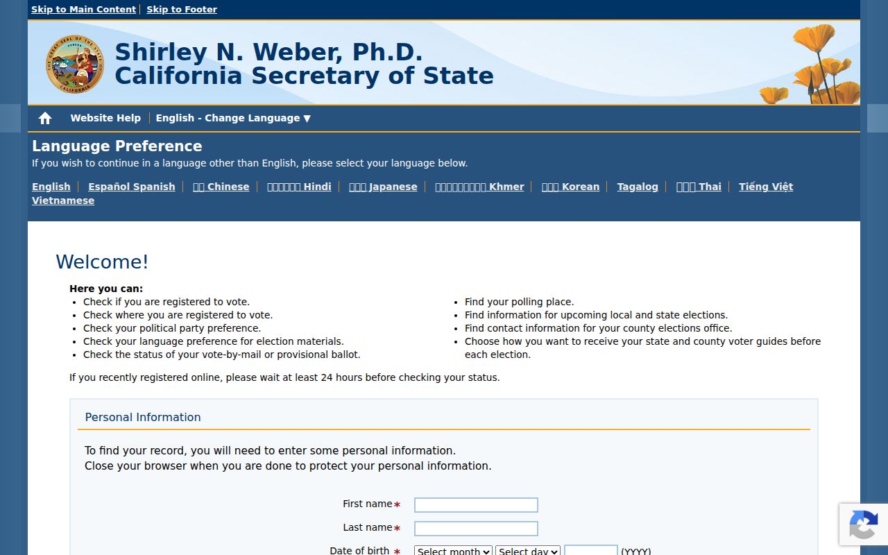 Huntington Park people search voter registration lookup