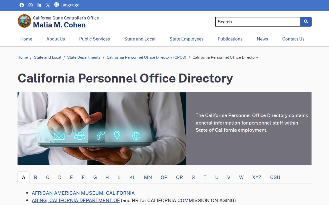 Huntington Park directory California personnel offices